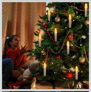30 Velas LED Inalámbricas para Árbol de Navidad