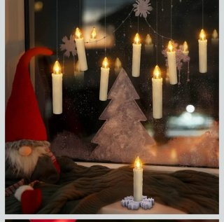 30 Velas LED Inalámbricas para Árbol de Navidad