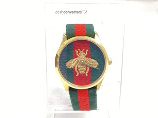 reloj alta gama señora gucci g-timeless bee
