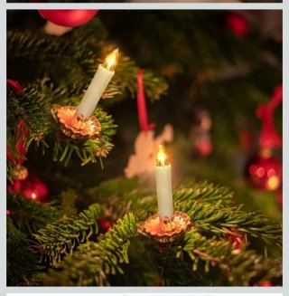 30 Velas LED Inalámbricas para Árbol de Navidad