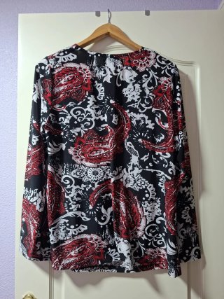 Camisa Manga Larga Estampada