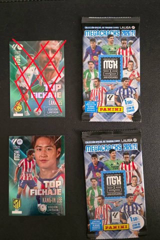 Cromos Megacrack 2026-2027 y 2 Sobres