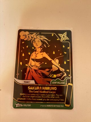 Carta Sakura Haruno secret 135/130 Naruto mythos.
