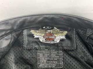 chaqueta motorista harley davidson cuero