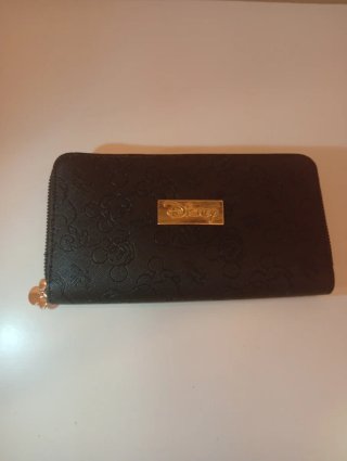 Cartera Disney Negra y Dorada