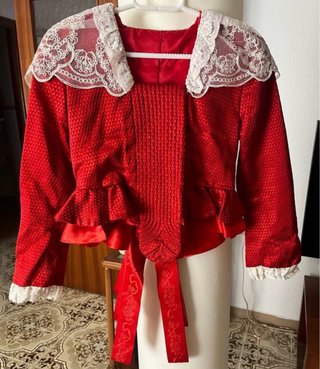 Corpiño de Fallera para Niña con pico y floc
