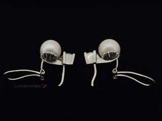 pendientes oro 18k con piedra con diamante,perla