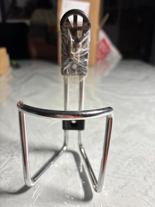Portabidón de Aluminio Plateado para Bicicleta