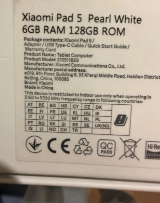 Xiaomi Pad 5 Blanco