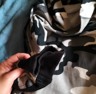 Sudadera con Capucha Estampado Camuflaje