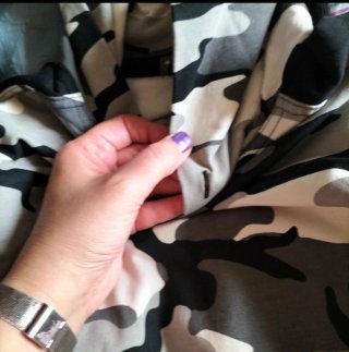 Sudadera con Capucha Estampado Camuflaje
