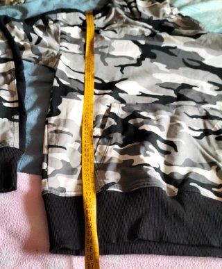 Sudadera con Capucha Estampado Camuflaje
