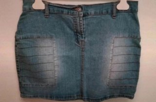 Lote de 2 minifaldas vaqueras