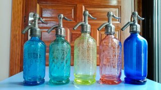 🇨🇵_Sifones de 0,25 Litros. Cristal de Uranio. ✨