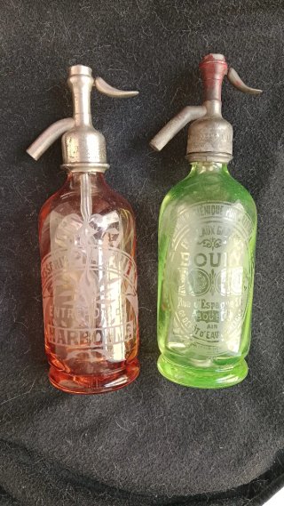 🇨🇵_Sifones de 0,25 Litros. Cristal de Uranio. ✨