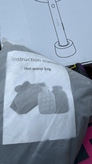 Bolsa de agua caliente gris