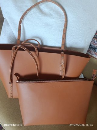 Borsa Armani Exchange marrone