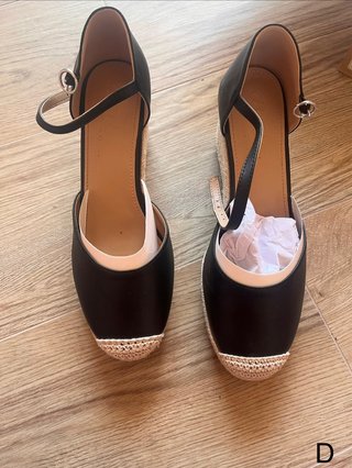 Sandali Zeppa Espadrilles Nere Bata Taglia 40