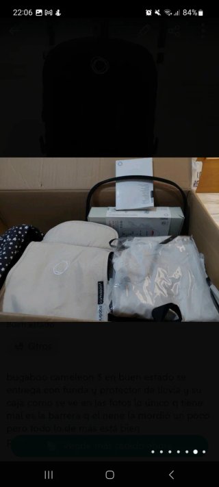 Carro de bebé Bugaboo con su caja original