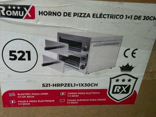 Horno de Pizza Eléctrico Romux 1+1 30cm