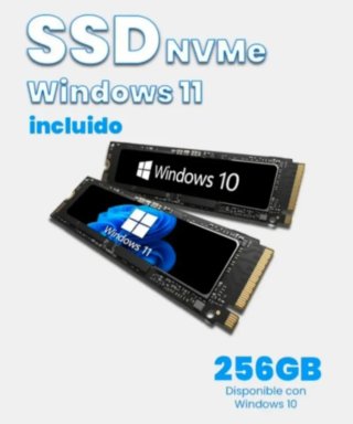 SSD NVme con sistema operativo incluido