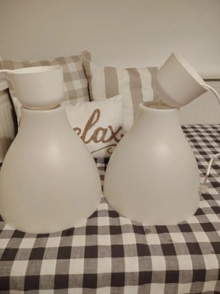 2 Lámparas de techo Ikea blancas