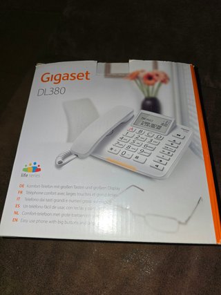 Teléfono Fijo Gigaset DL380 Blanco