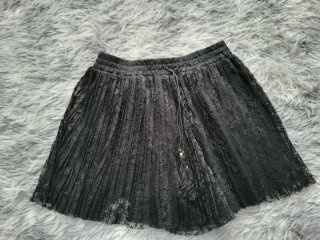 Pantalón Falda Negro Encaje Talla M
