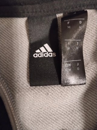 Chaqueta Adidas Gris y Negra Talla M