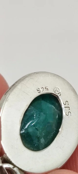 Colgante de Plata y Esmeralda.