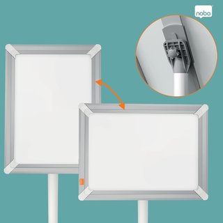 NOBO Premium Plus Expositor A4 NO Cierre 76‑126cm