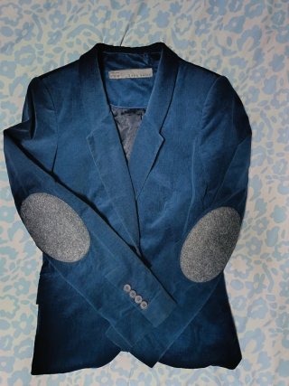 Americana Zara azul S con coderas