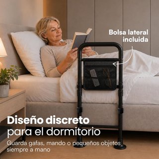 JEIKI Barandilla Cama 150kg Altura Ajustable