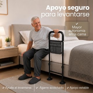 JEIKI Barandilla Cama 150kg Altura Ajustable