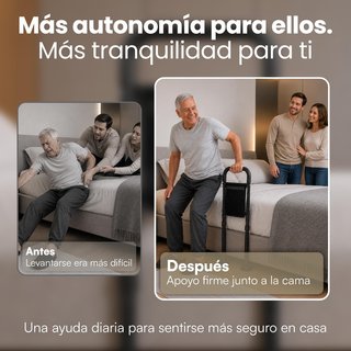 JEIKI Barandilla Cama 150kg Altura Ajustable