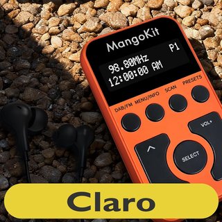MANGOKIT MP1 Radio DAB FM 65g USB‑C 12h 20 Presets