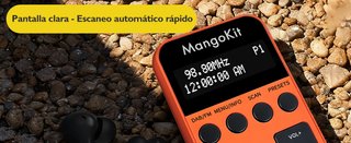 MANGOKIT MP1 Radio DAB FM 65g USB‑C 12h 20 Presets