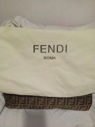 Borsa Fendi FF marrone