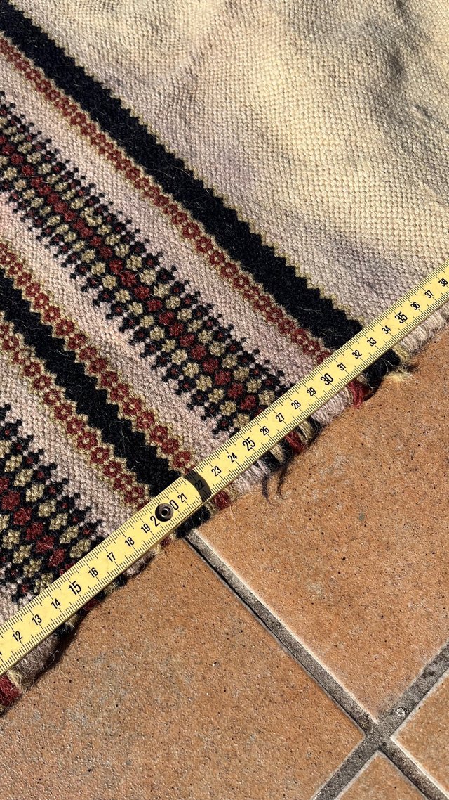 Alfombra kilim marroquí de lana.