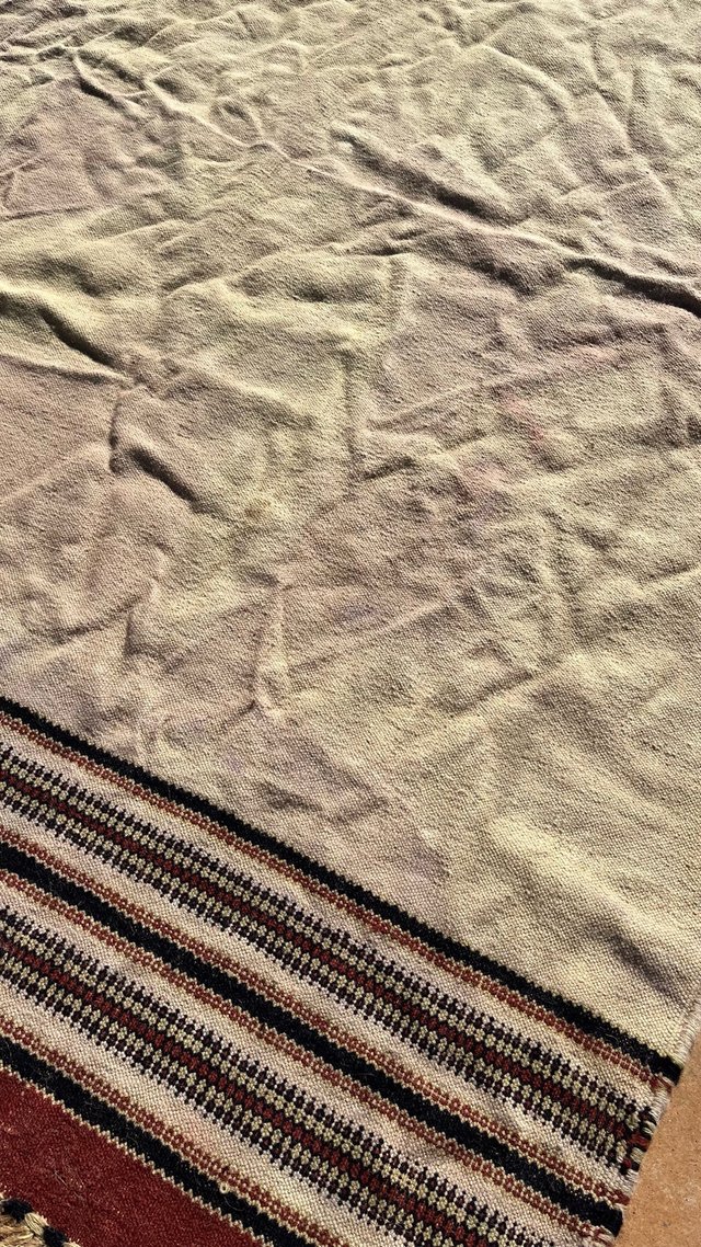 Alfombra kilim marroquí de lana.