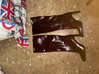 Botas altas Zara marrones