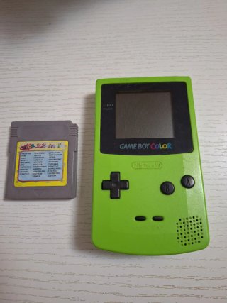 Nintendo Game Boy Color Verde + Funda + Juego