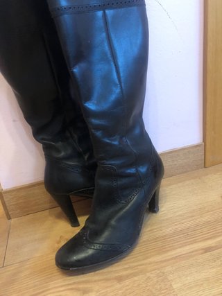 Botas Altas Negras de Tacón