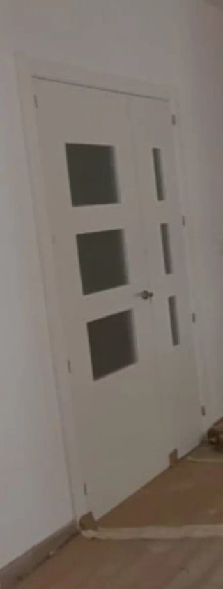 Puerta Doble Blanca para Salón