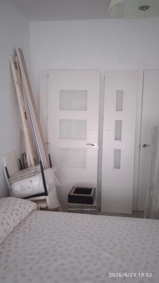 Puerta Doble Blanca para Salón
