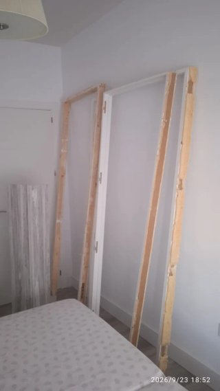 Puerta Doble Blanca para Salón