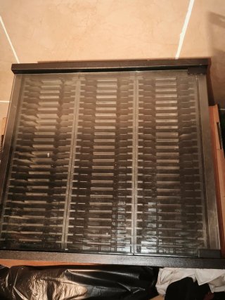 Mueble Organizador CDs Cristal Negro