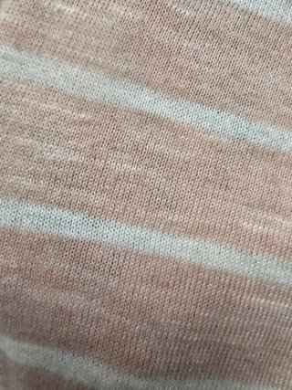 Jersey Mango rayas finas rosa y blanco