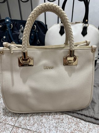 Borsa Liu Jo color panna con manico intrecciato