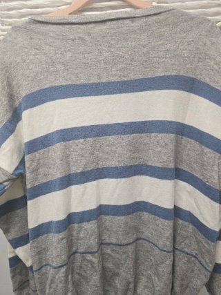Jersey Trendie rayas azul y blanco talla única
